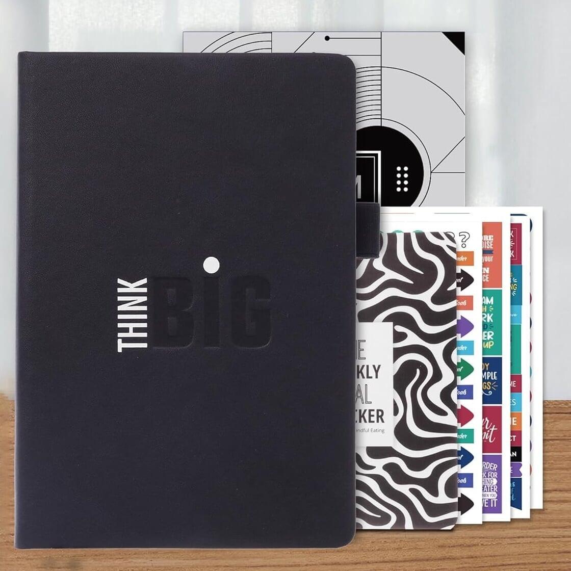 Doodle Undated Productivity Planner Kit | A5 Journal with 288 Pages, 12 Monthly Planners, Meal Planner, 200+ Stickers, Motivational Quote Cards, Tear-Away Bookmarks, Activity Tracker & To-Do Lists